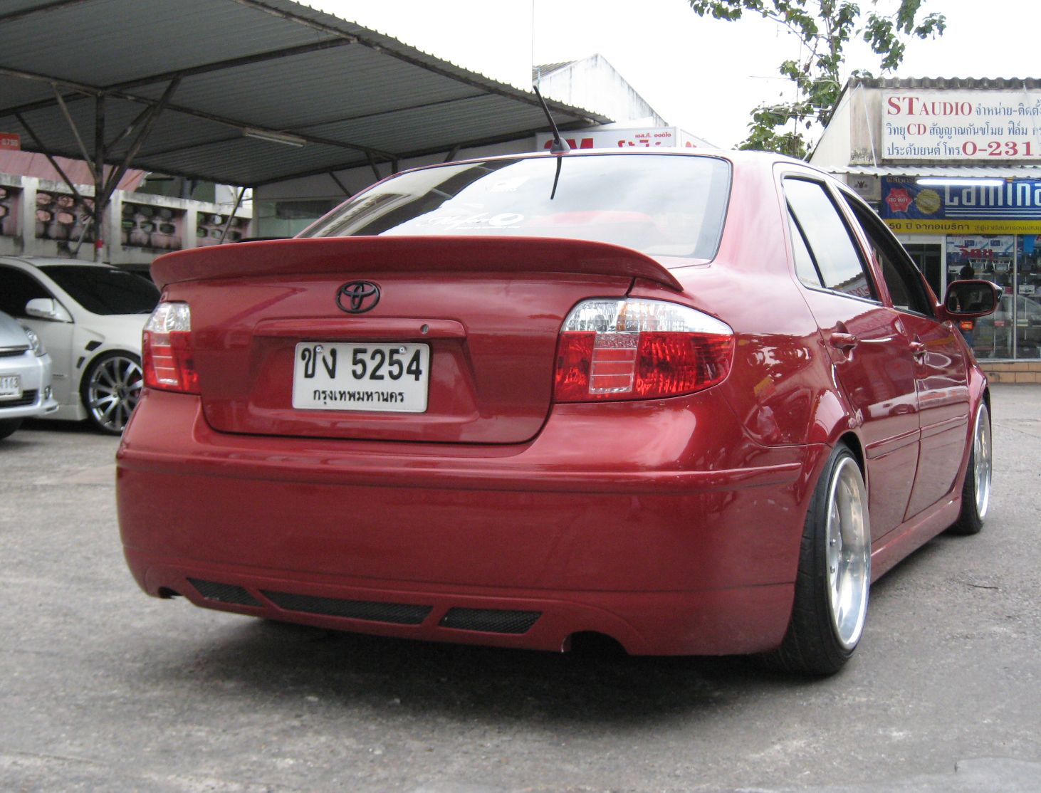 ชุดแต่ง Vios 2003-2005 สปอยเลอร์แบบแนบฝาท้าย V3